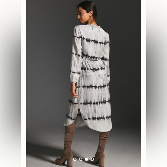 Anthropologie Cloth & Stone Drawstring Midi Dress XS - Picture 6 of 8